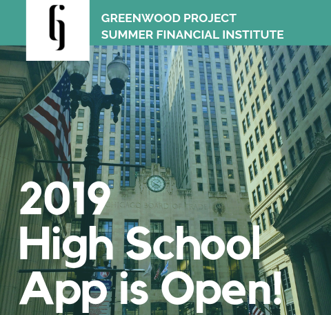 Greenwood Project is accepting applications for their summer financial institute 