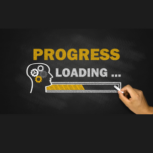Image says progress loading with progress bar 